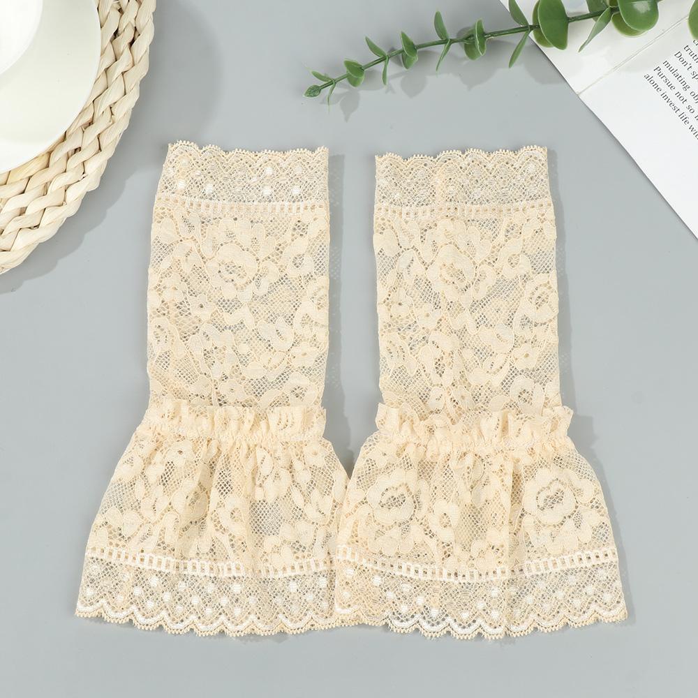 MIH 1 Cặp Vỏ Bọc Tay Áo Giả Vết Sẹo Phối Ren Thời Trang