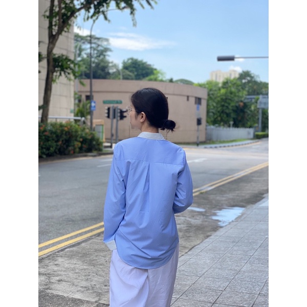 𝗛𝗶𝗲𝗲 𝗦𝗵𝗶𝗿𝘁𝘀 - Sơ Mi Sọc Kate Ý ( ảnh chính chủ )