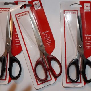 03 Kéo 180mm Deli 6009 sắc, bền