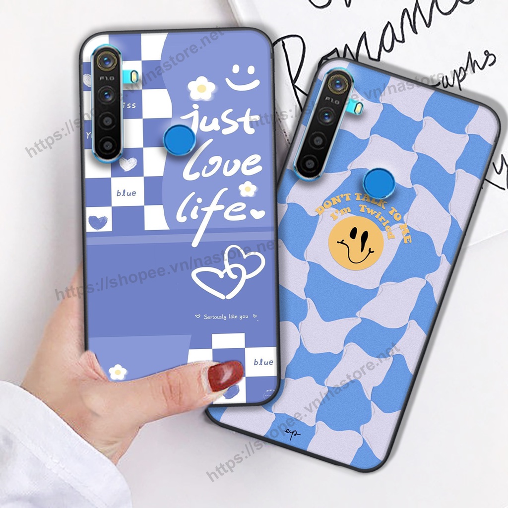 Ốp lưng Realme 5 / REALME 5I / Realme Q / REALME 5 Pro / REALME C3 trái tim hình gấu cute cá tính, giá rẻ, cực bền