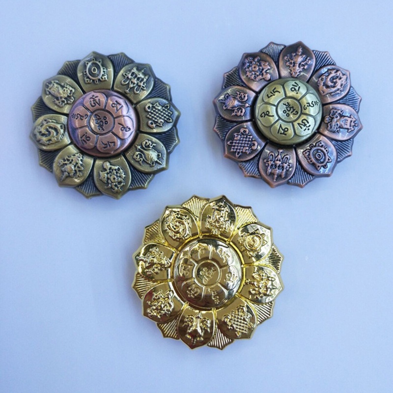 Con Quay Đồ Chơi Fidget Spinner BằNg Kim LoạI HìNh PhậT Giáo Cho Nữ