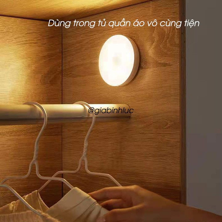 Đèn ngủ cảm ứng chuyển động sạc pin tích điện dán tường nam châm tiện lợi,đèn led thông minh cao cấp