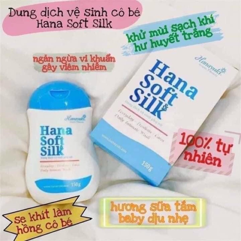 [CHÍNH HÃNG 100%] DUNG DỊCH VỆ SINH PHỤ NỮ HANA SOFT SILK, KHỬ MÙI VÙNG KÍN - THƠM MÁT CẢ NGÀY - SẠCH KHUẨN - HẾT NGỨA