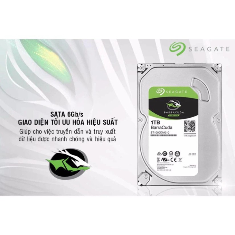 MY10 TYDB Ổ Cứng Seagate BarraCuda 1TB/64MB/3.5 44 MY10 | BigBuy360 - bigbuy360.vn
