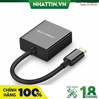 Cáp chuyển đổi USB Type C to VGA chính hãng Ugreen cao cấp