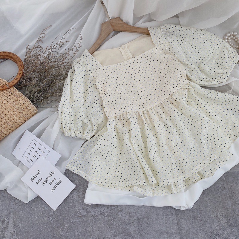 SET PEPLUM BI SHORT TRẮNG 3 MÀU