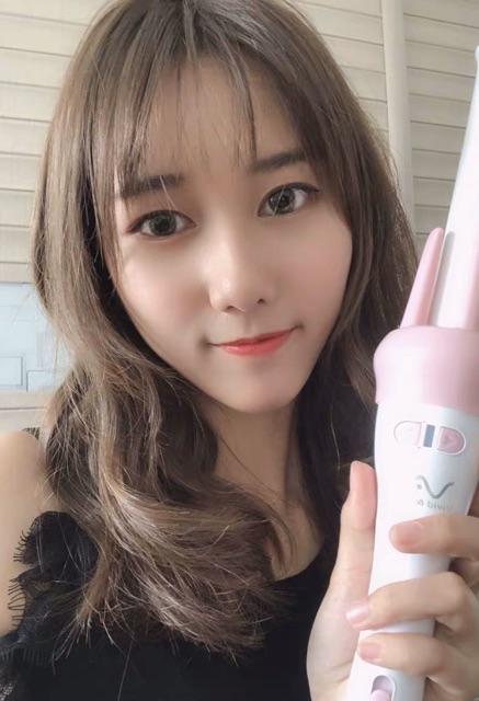 [Cam kết bảo hành] Máy uốn xoăn, máy làm tóc xoay tự động 360 tặng kèm phụ kiện