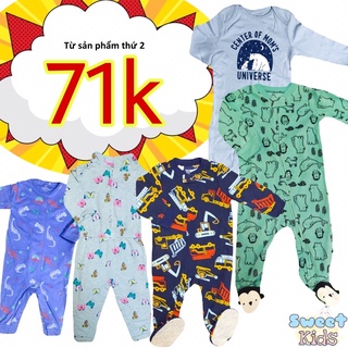 2 BỘ| Body liền tất/sleepsuit cho bé yêu giá rẻ