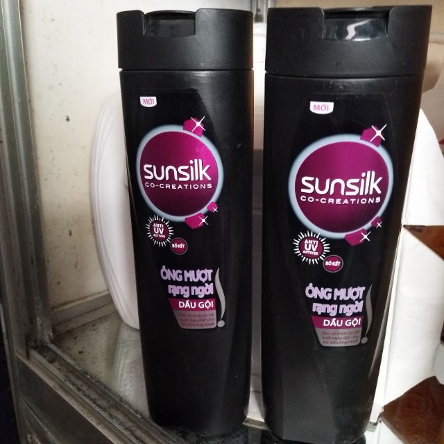 dầu gội đầu sunsilk óng mượt dạng ngời chai 320g