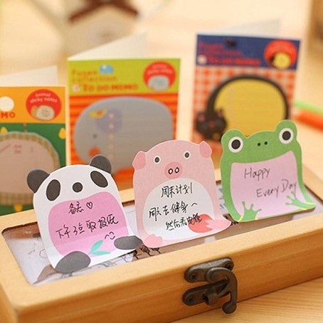 Giấy note hoạt hình động vật cute ( gấu,rùa,gà,mèo .v.v. --- LOẠI RẺ NHẤT )