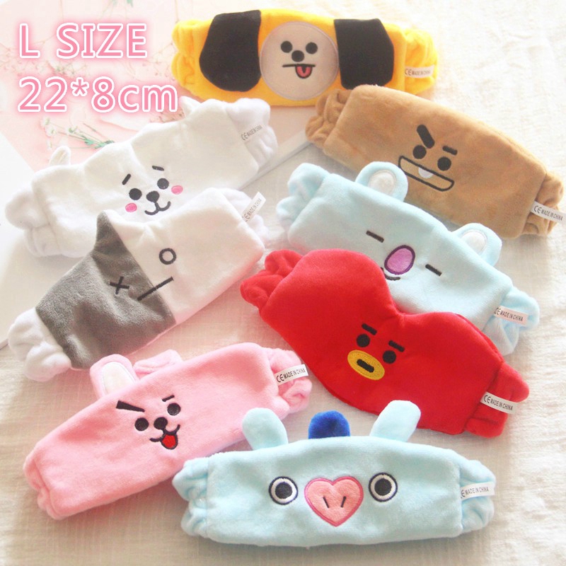 Băng đô rửa mặt trang điểm hoạ tiết BT21 cho fan BTS