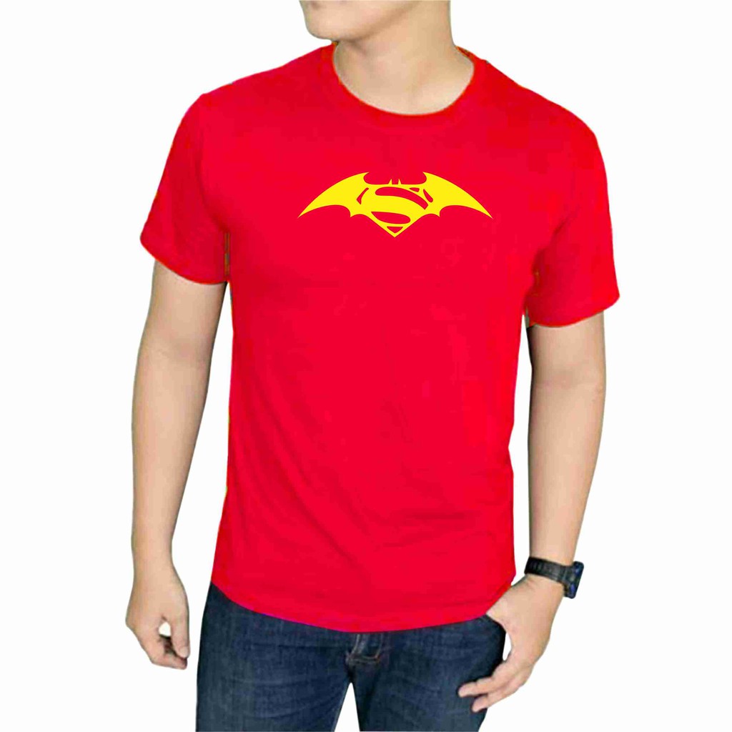 Áo Thun Cotton In Hình Superman Vs Batman Cá Tính Cho Nam Nữ