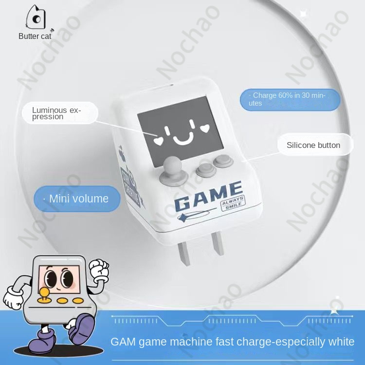 Dây Cáp Sạc Nhanh 22.5WPD Hình Mèo Bơ Dễ Thương