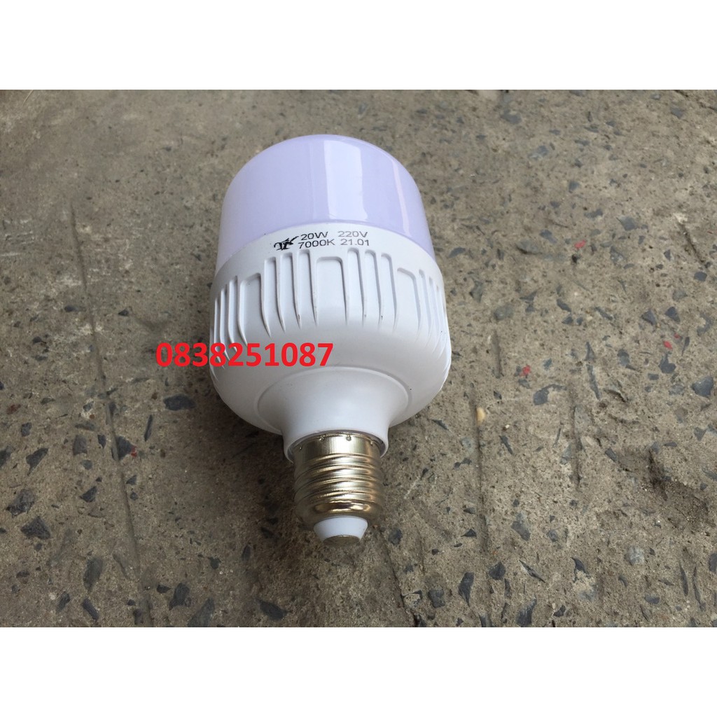 Đèn Led Bulb Trụ 20w Chuôi E27