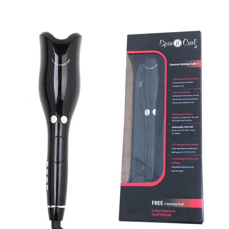 Máy Uốn Xoăn Tóc Xoay Tự Động 360 Độ Lõi Gốm Keratin Cao Cấp Công Nghệ Hoa Kỳ Tiêu Chuẩn Châu Âu Bảo Hành 6 Tháng