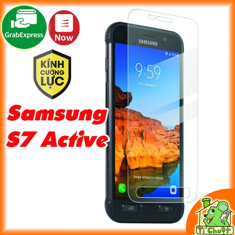 [Ảnh Thật] Kính Cường Lực Samsung S7 Active có mài cạnh 2.5D