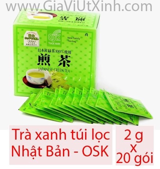 [CHÍNH HÃNG] TRÀ XANH TÚI LỌC NHẬT BẢN OSK 2G X 20 GÓI - JAPAN GREEN TEA