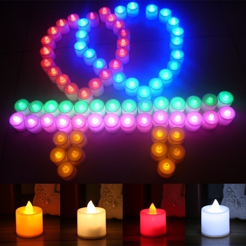 Đèn LED Hình Ngọn Lửa Nhiều Màu Sắc Sáng Tạo Dùng Để Trang Trí Tiệc Cưới/Sinh Nhật