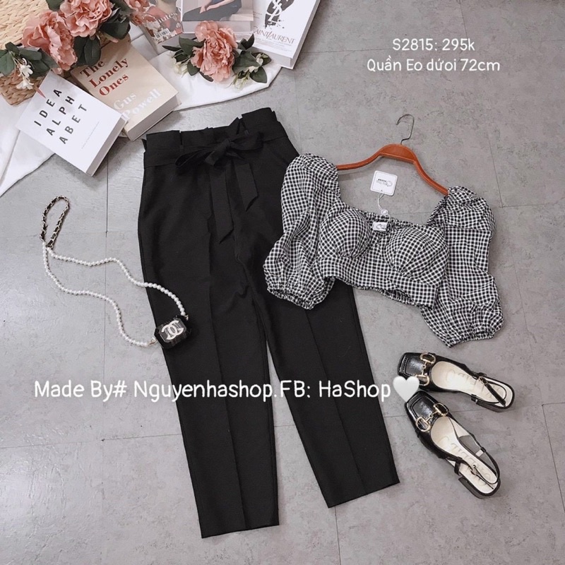 BIGSIZE Set áo caro quần baggy bigsize 50-90kg