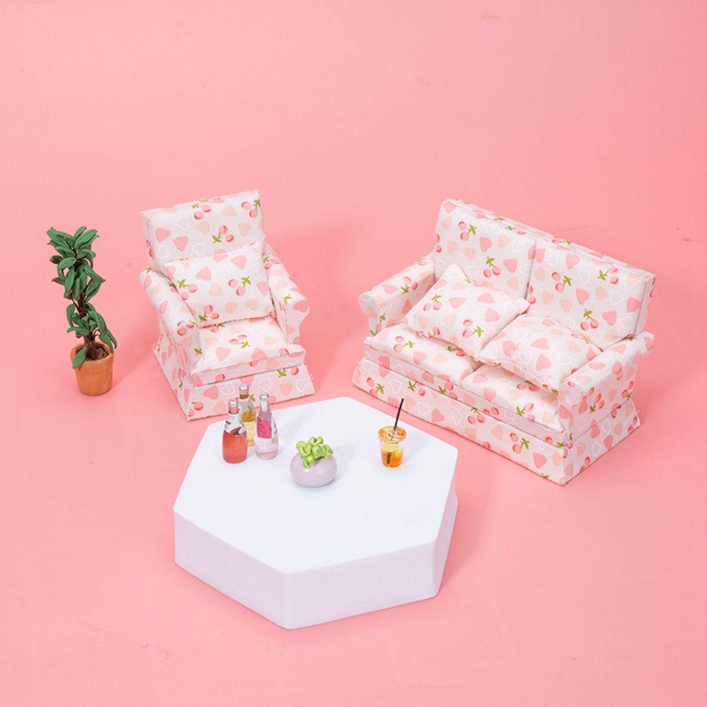 Mô Hình Ghế Sofa Mềm Mại Trang Trí Nhà Búp Bê Tỷ Lệ 1: 12