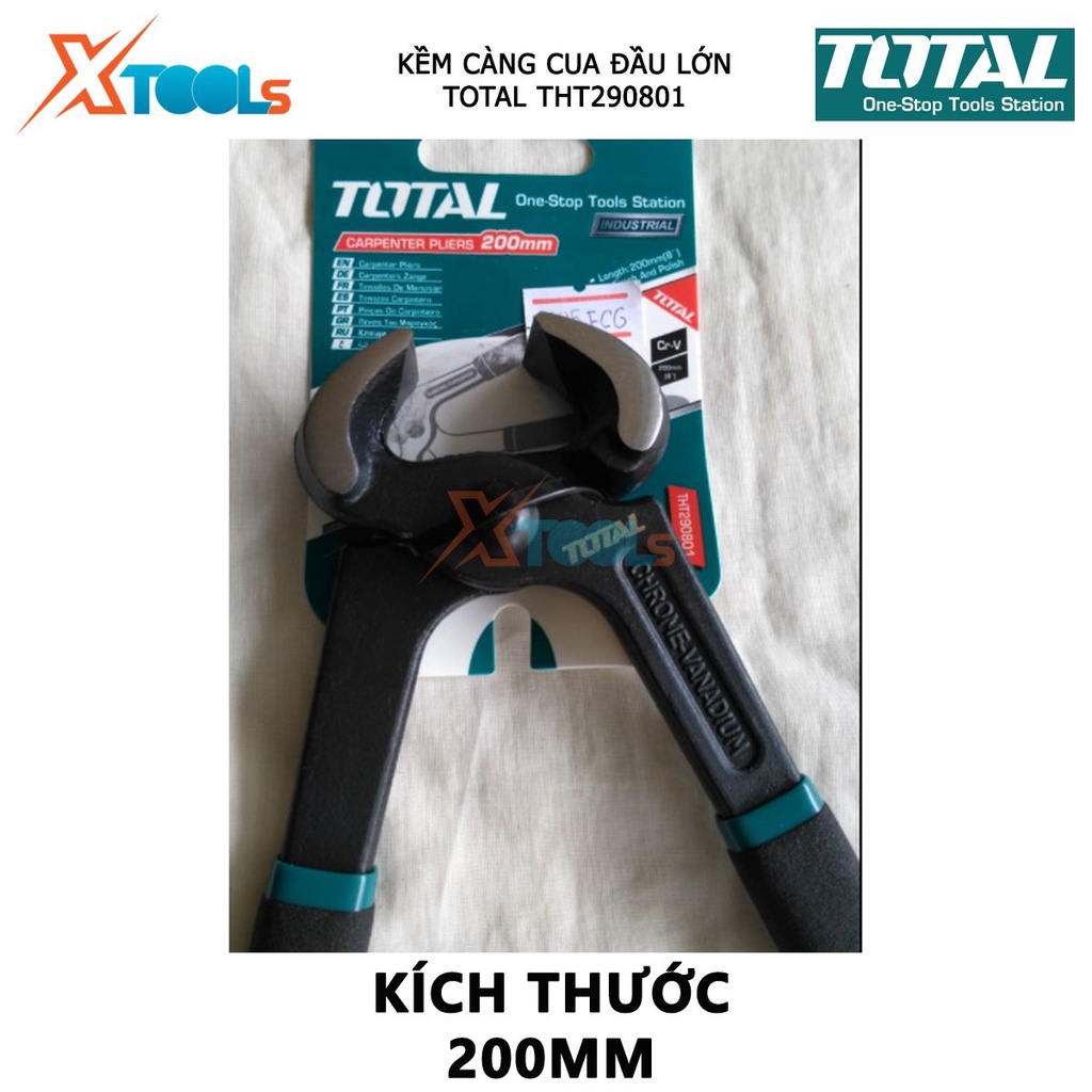 Kìm tuốt dây điện TOTAL | kìm cắt dây điện kích thước 8.5&quot;/215mm - 10&quot;/254mm bấm,cắt dây điện [CHÍNH HÃNG] [XTOOLs]