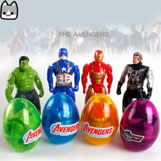 Transform Capsule Toy Movable Easter Egg Surprise Gacha Marvel's The Avengers Anime Doll Eggshell Collection Gift