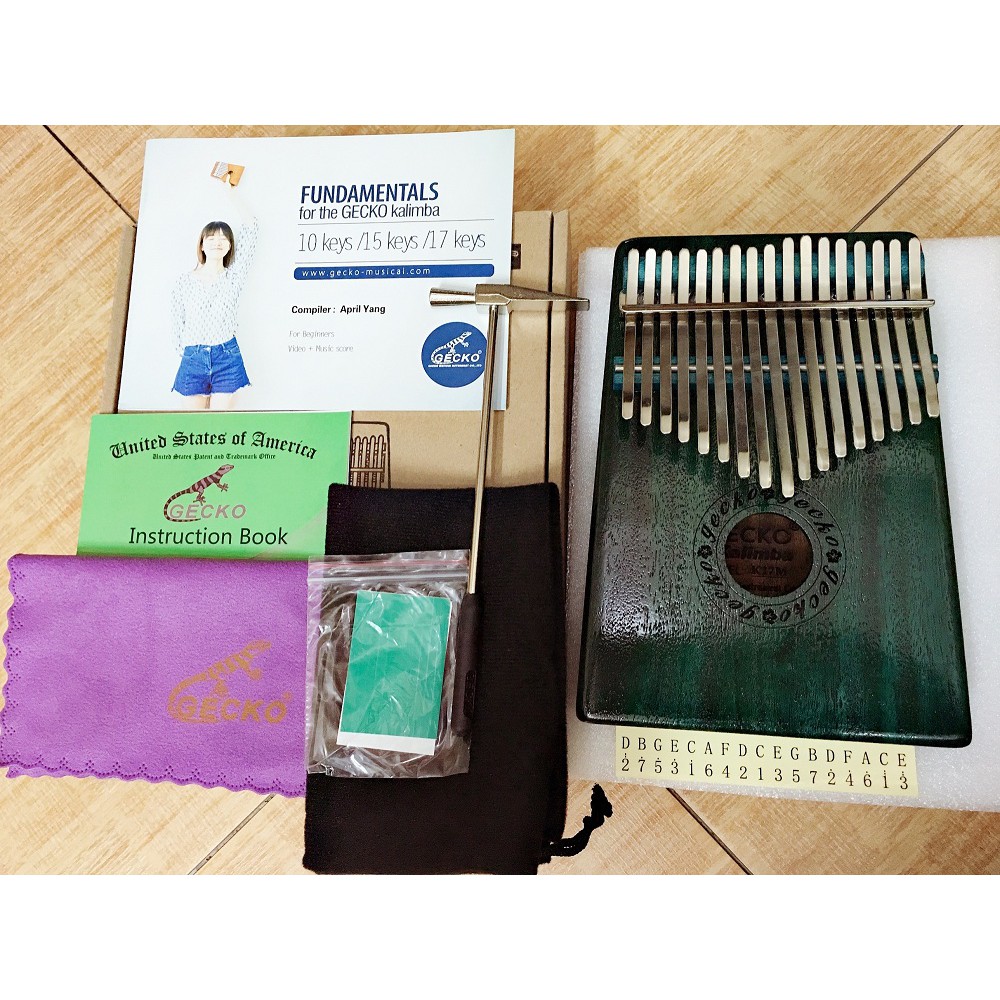 ĐÀN KALIMBA GECKO 17 PHÍM K17MBL CAO CẤP - THUMB PIANO 17 KEYS - HÀNG CÓ SẴN