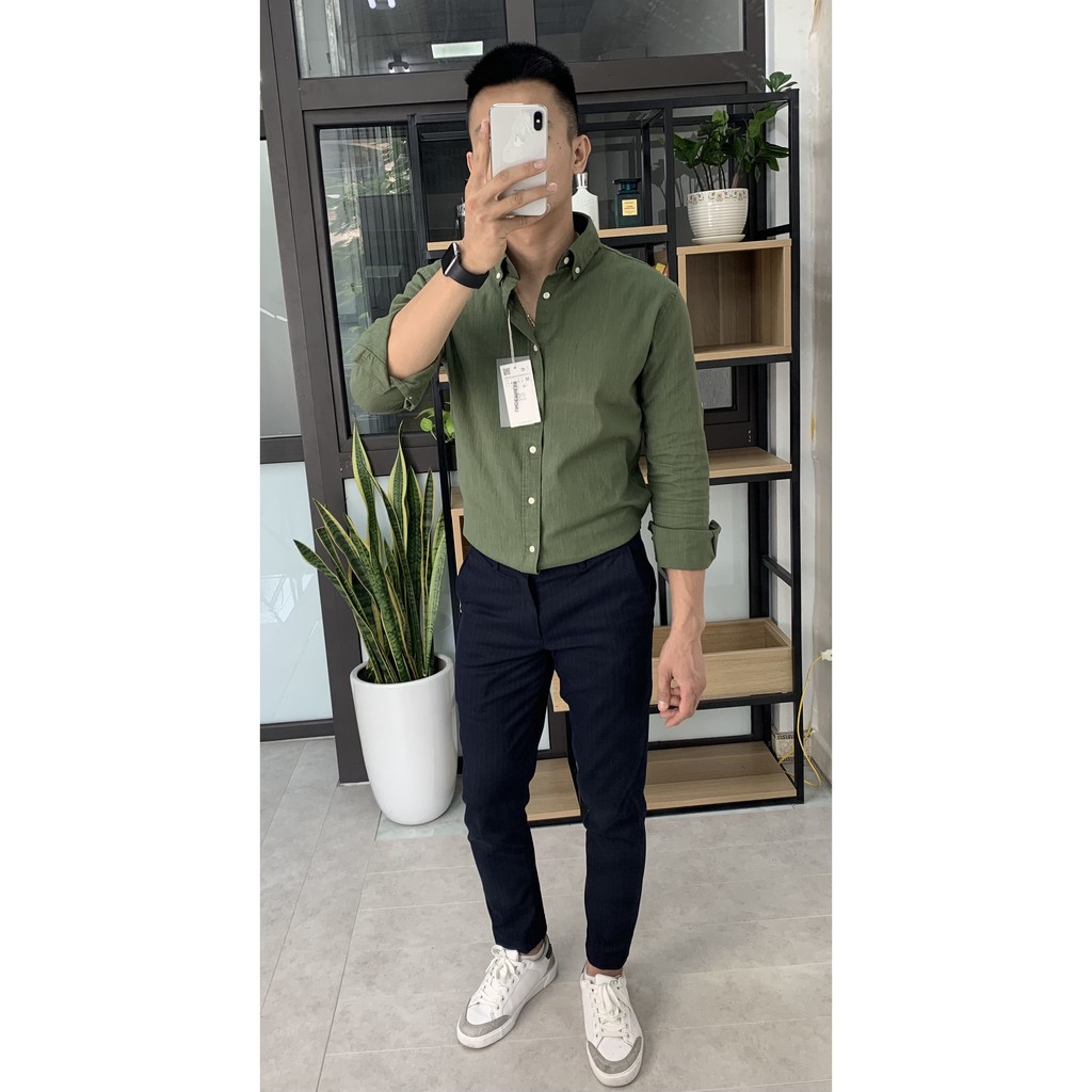 Áo sơmi nam dài tay công sở chất vải linen kiểu dáng thanh lịch trẻ trung DICYDE VI.BH.D.UD.04 siêu mát