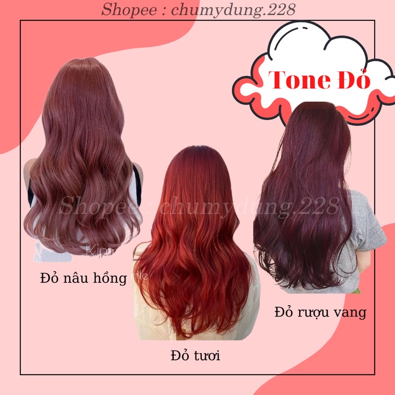 Thuốc nhuộm tóc tại nhà Tone Đỏ không cần tẩy