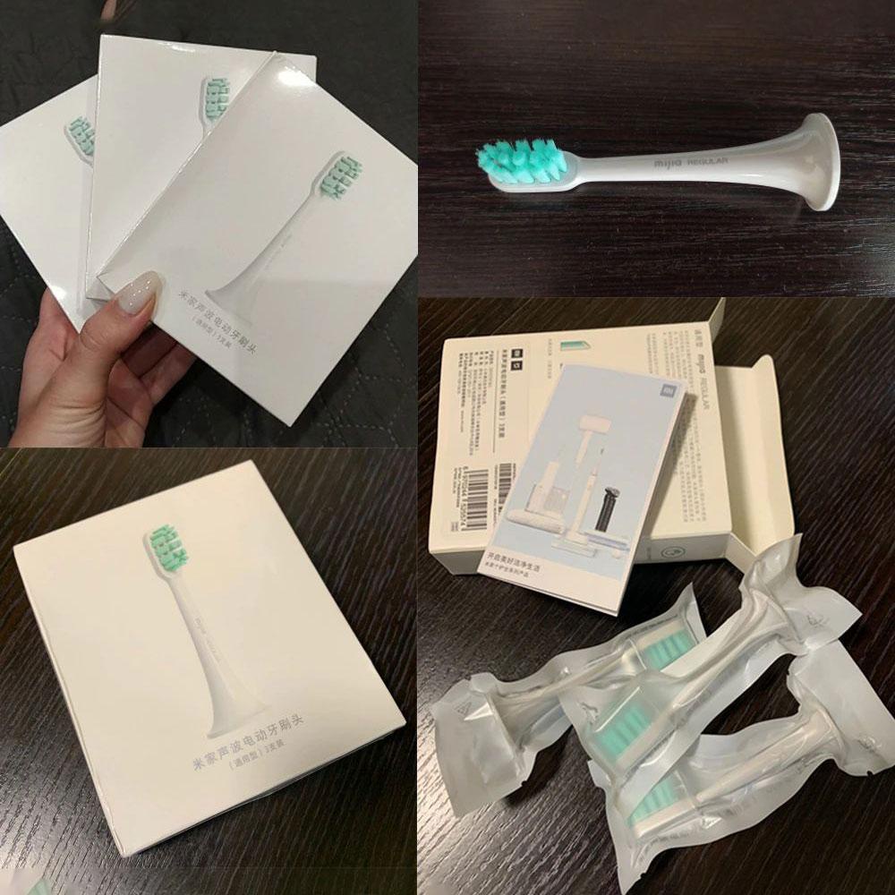 Combo 3 Đầu bàn chải thay thế cho Bàn chải điện Xiaomi Mijia T300 - T500 - Hàng chính hãng