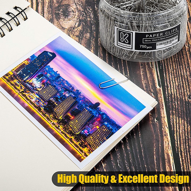 Set 20 Kẹp Giấy Kim Loại 28mm Đánh Dấu Trang Sách Tiện Dụng