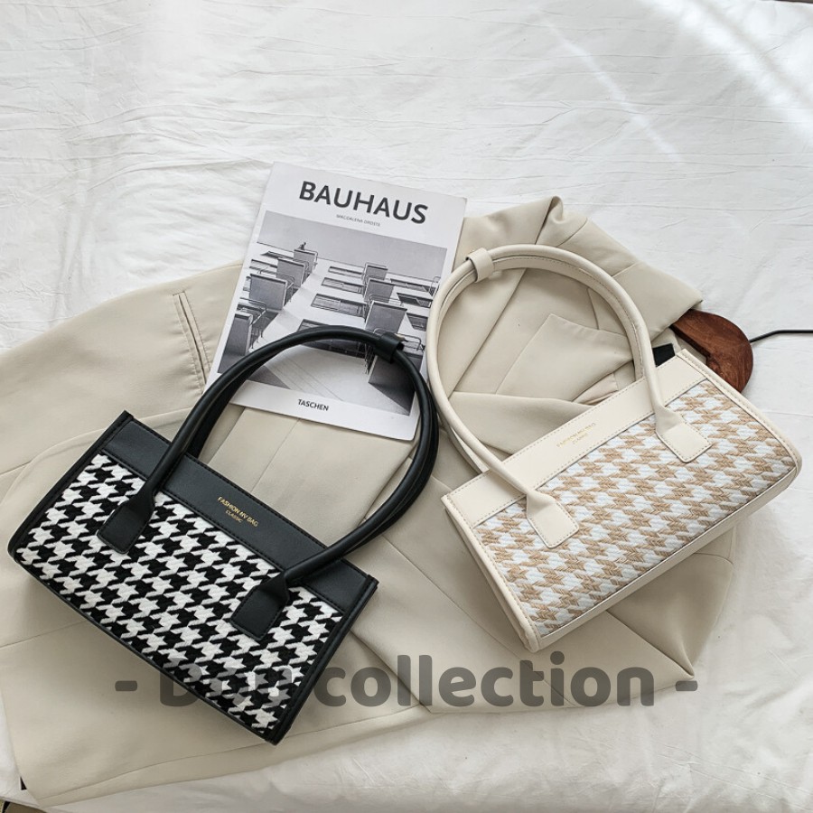 [NowShip2h] Túi Xách Kẹp Nách (Túi Đeo Vai) Thời Trang Thu Đông Họa Tiết HOUNDSTOOTH Sành Điệu - Mã XT030