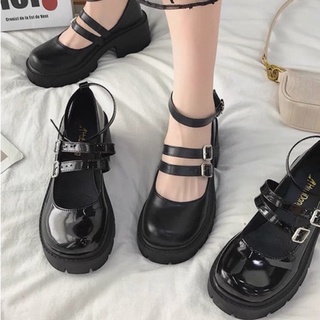 Sẵn soze 37 Giày lolita quai cài đế cao siêu xinh - Giày tiểu thư đế 6
