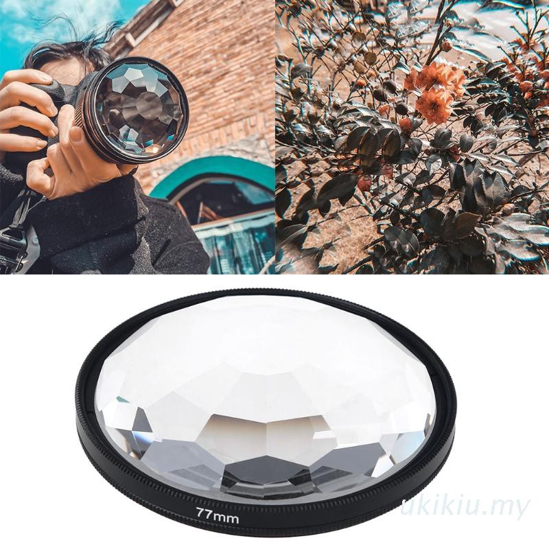 UKI  77mm Kaleidoscope Prism Brand New and High Quality Camera Glass Filter Variable Number Of Shooting Objects