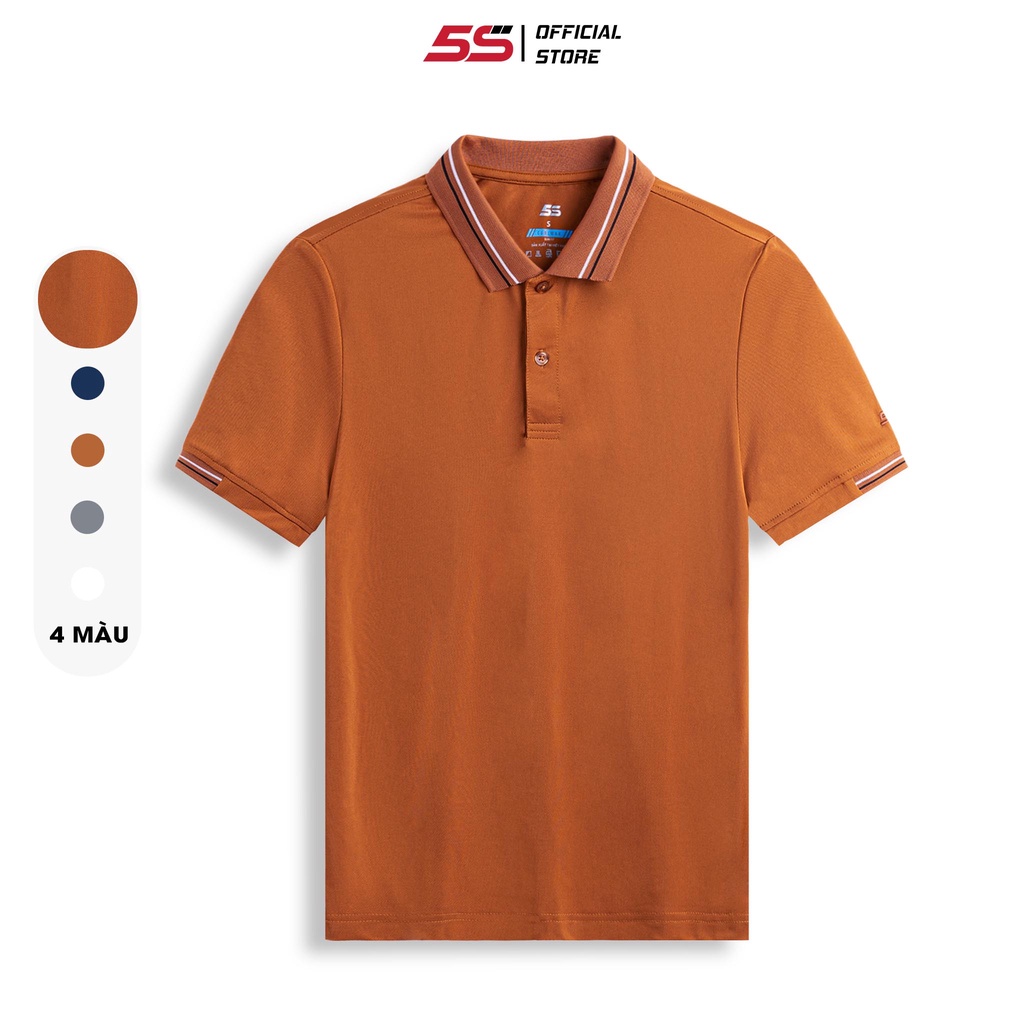 Áo Thun Nam Polo Tay Ngắn 5S, Phom Ôm Vừa Vặn, Chất Vải Mềm Mịn (APC21013-CP1)