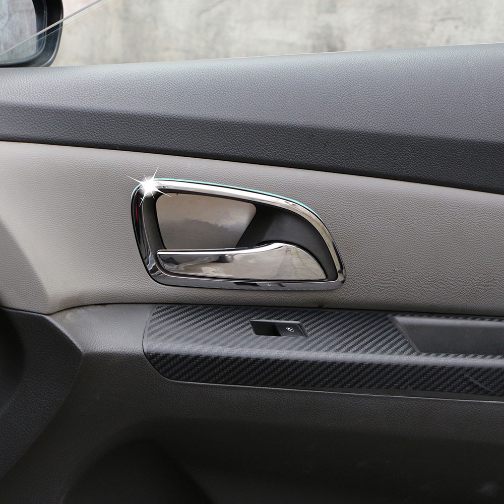 Bộ 4 Khung Dán Tay Nắm Cửa Xe Hơi Chevrolet Cruze 2009-2016 Bằng Thép Không Gỉ Tiện Dụng