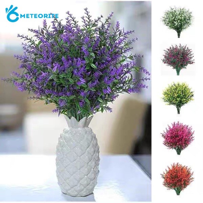 Bó Hoa Oải Hương Nhân Tạo Lãng Mạn Bằng Nhựa Dùng Trang Trí Tiệc DIY