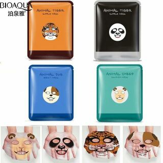 Giá combo 10 miến. Mặt nạ giấy hình thú MASK ROREC