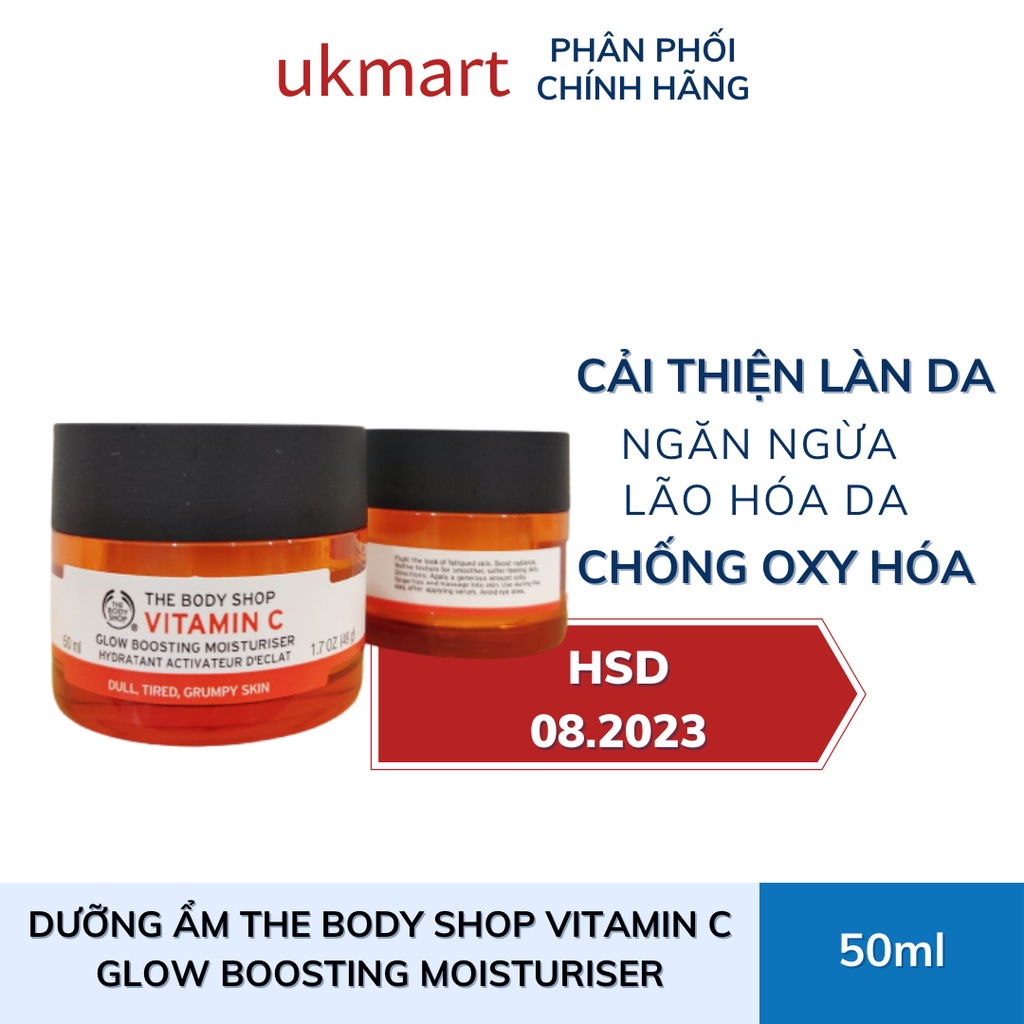 Kem Dưỡng Ẩm Làm Sáng Da The body shop Vitamin C Glow Boosting Moisturiser 50ml