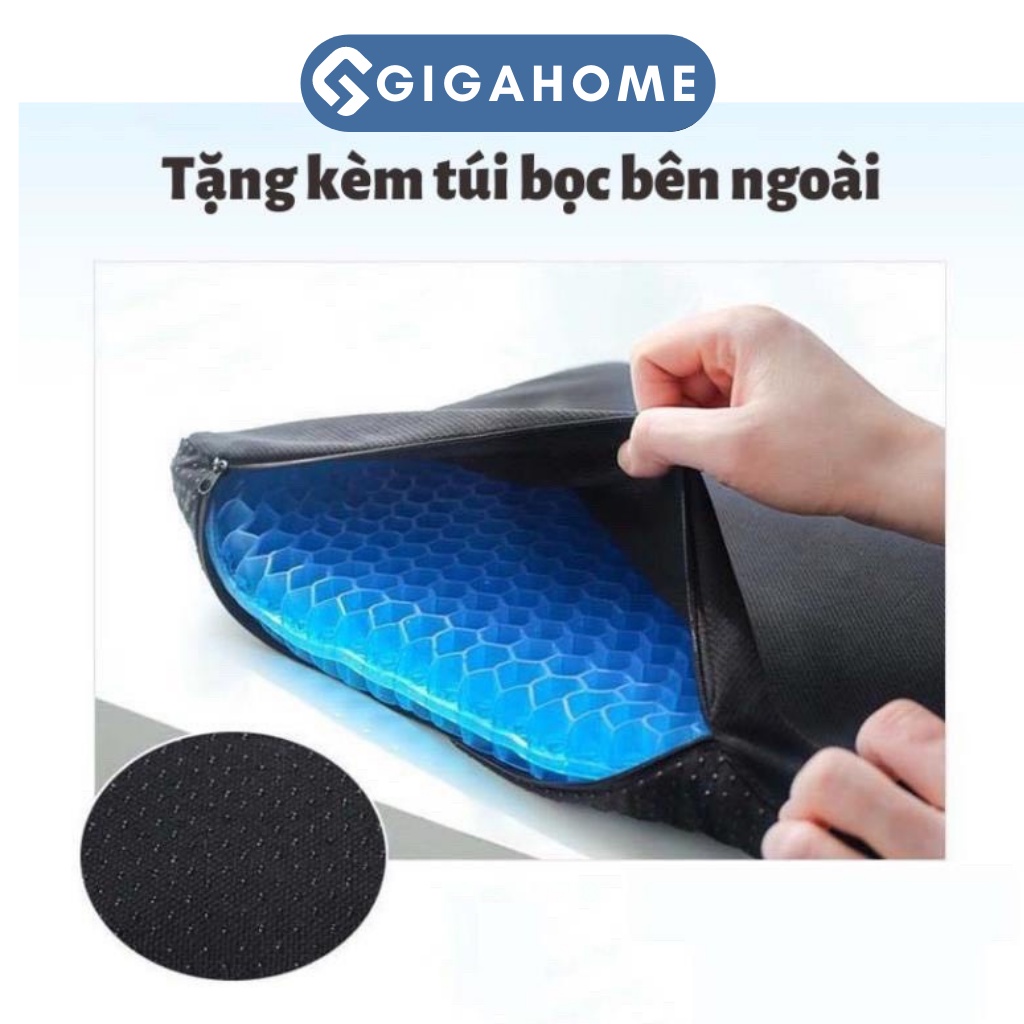 Đệm Lót Ghế Văn Phòng GIGAHOME Gel Tổ Ong 3D 4124