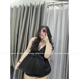 SET ĐỒ BỘ LỤA NGỦ REN SEXY [TNT SHOP BIGSIZE 60KG 90KG]