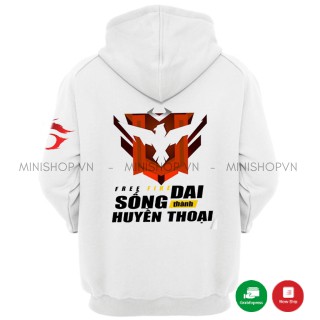 Áo Khoác  Free Fire Hoodie Có Mũ Dài Tay AKHFF