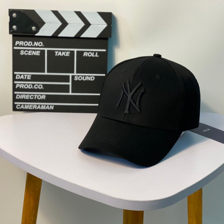 Mũ lưỡi trai, Nón kết xuất khẩu Zeni Store thêu chữ nổi N.Y Logo đen Siêu HOT Freeship, Full Hộp