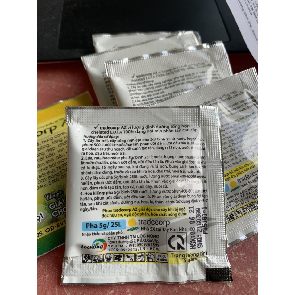 Giải Độc cho cây, siêu to hạt quả, bung đọt - Phân bón lá vi lượng Tradecorp AZ