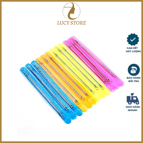 Que nặn mụn giá rẻ, cây nặn mụn 2 đầu thép không gỉ - lucy store thiết bị vật tư spa