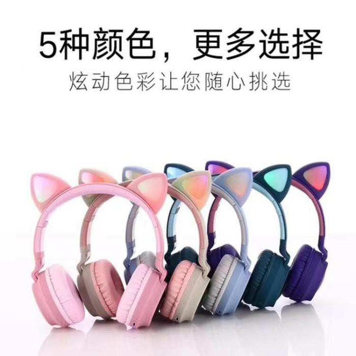 Tai Nghe Bluetooth Hình Tai Mèo Dễ Thương Cho Bé | BigBuy360 - bigbuy360.vn