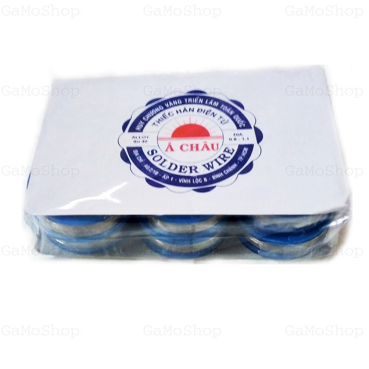 1N2C- Bộ 2 Cuộn chì hàn Á Châu 12g Sn40 và 1 bịch Nhựa thông