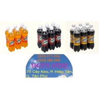 Lốc 6 chai Nước ngọt MIRINDA cam chai 390ml / MIRINDA xá xị chai 390ml / MIRINDA đá me chai 390ml