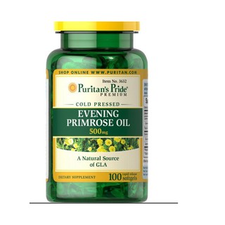 CHÍNH HÃNG - TINH DẦU HOA ANH THẢO EVEVING PRIMROSE OIL 500MG 100 viên của Puritan's Pride