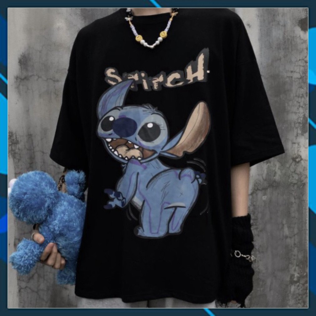 Áo Thun Tay Lỡ Form Rộng Stitch Siêu Hot🍁 Unisex nam nữ đều mặc được | BigBuy360 - bigbuy360.vn